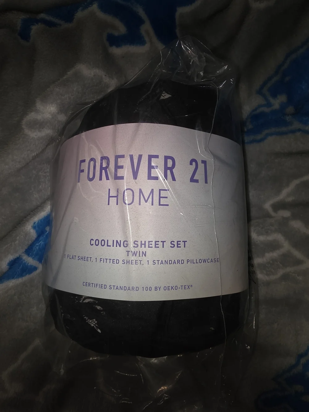 Forever 21 Home Black Cooling Twin Sheet Set
